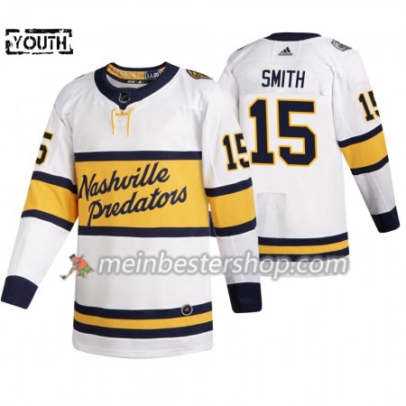 Nashville Predators Craig Smith 15 Adidas 2020 Winter Classic Trikot Authentic - Kinder